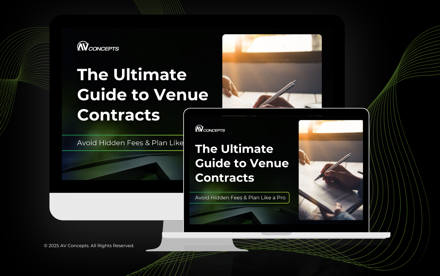 Venue contract review to avoid hidden AV fees in event planning