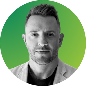 Kevin OLeary circle gradient green