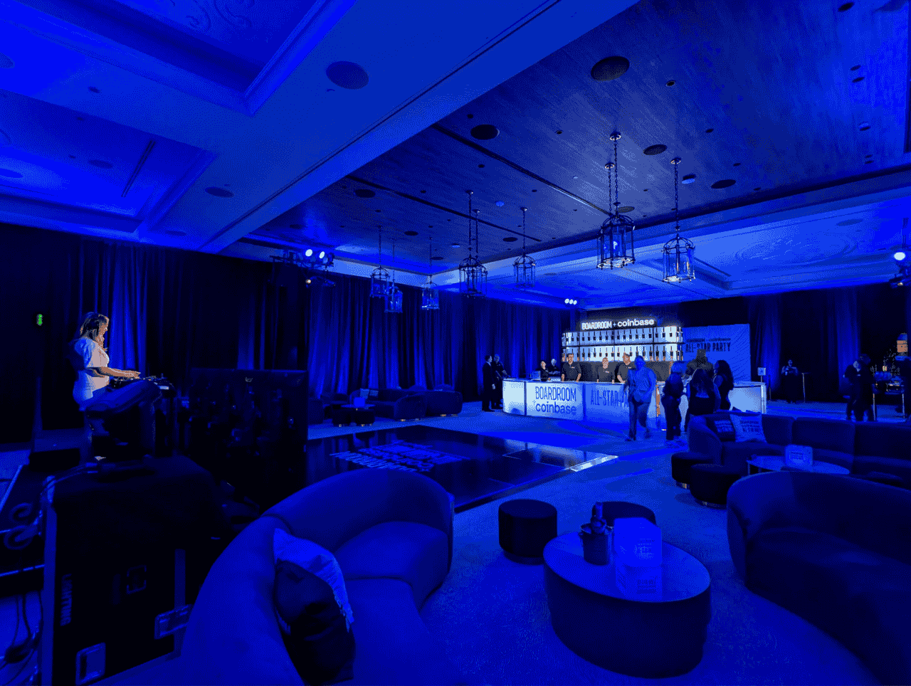 coinbase boardroom wnba party