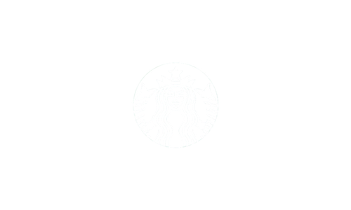 starbucks logo white scroll